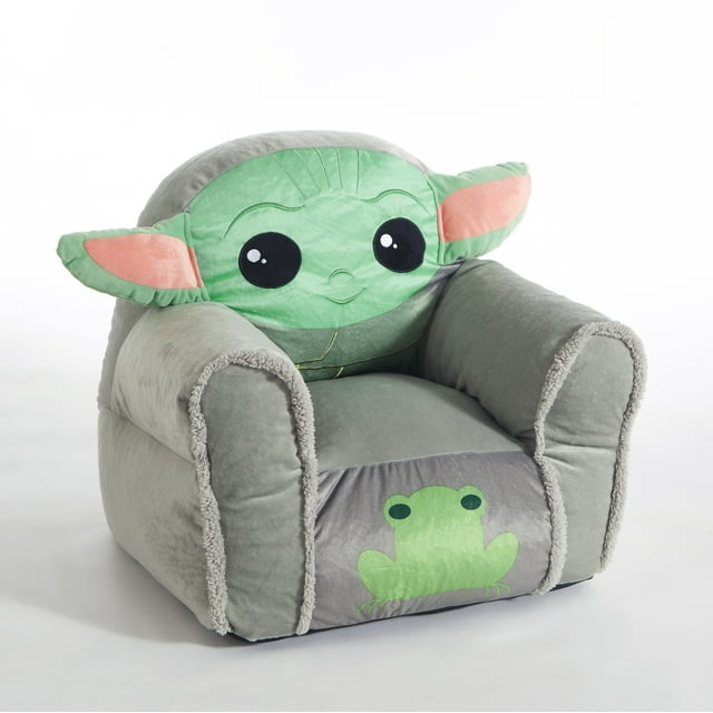 Star Wars The Mandolorian Baby Yoda Figural Bean Chair, Polyester