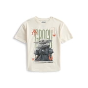 The Mandalorian and Grogu Boys Graphic Tee with Short Sleeves, Sizes 4-18