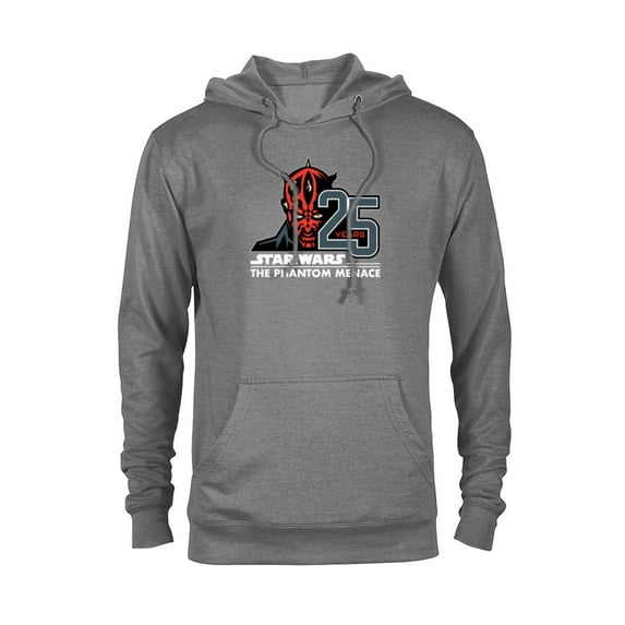 Star Wars The Phantom Menace 25th Anniversary Darth Maul- Pullover Hoodie for Adults - Customized-Athletic Heather