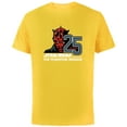 thumbnail image 1 of Star Wars The Phantom Menace 25th Anniversary Darth Maul- Short Sleeve Cotton T-Shirt for Adults - Customized-Yellow, 1 of 5