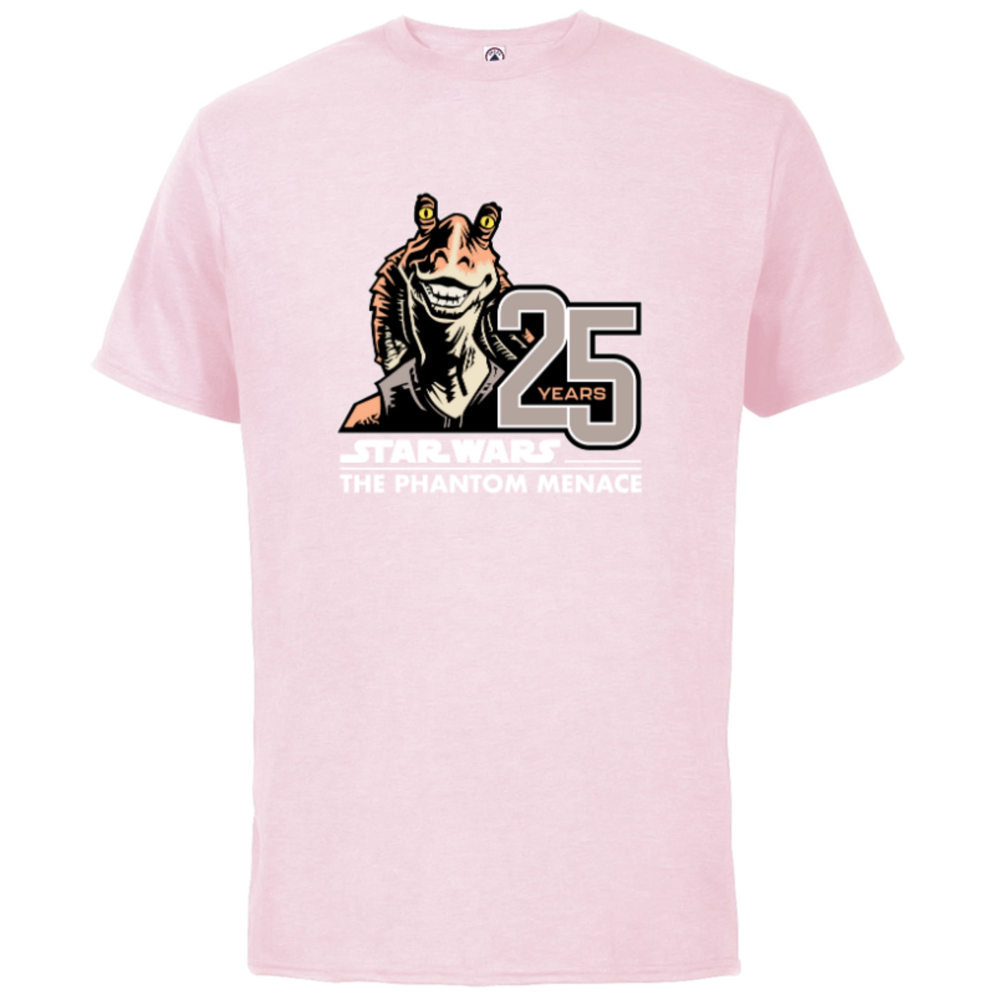 Star Wars The Phantom Menace 25th Anniversary Jar Jar Binks- Short Sleeve Cotton T-Shirt For