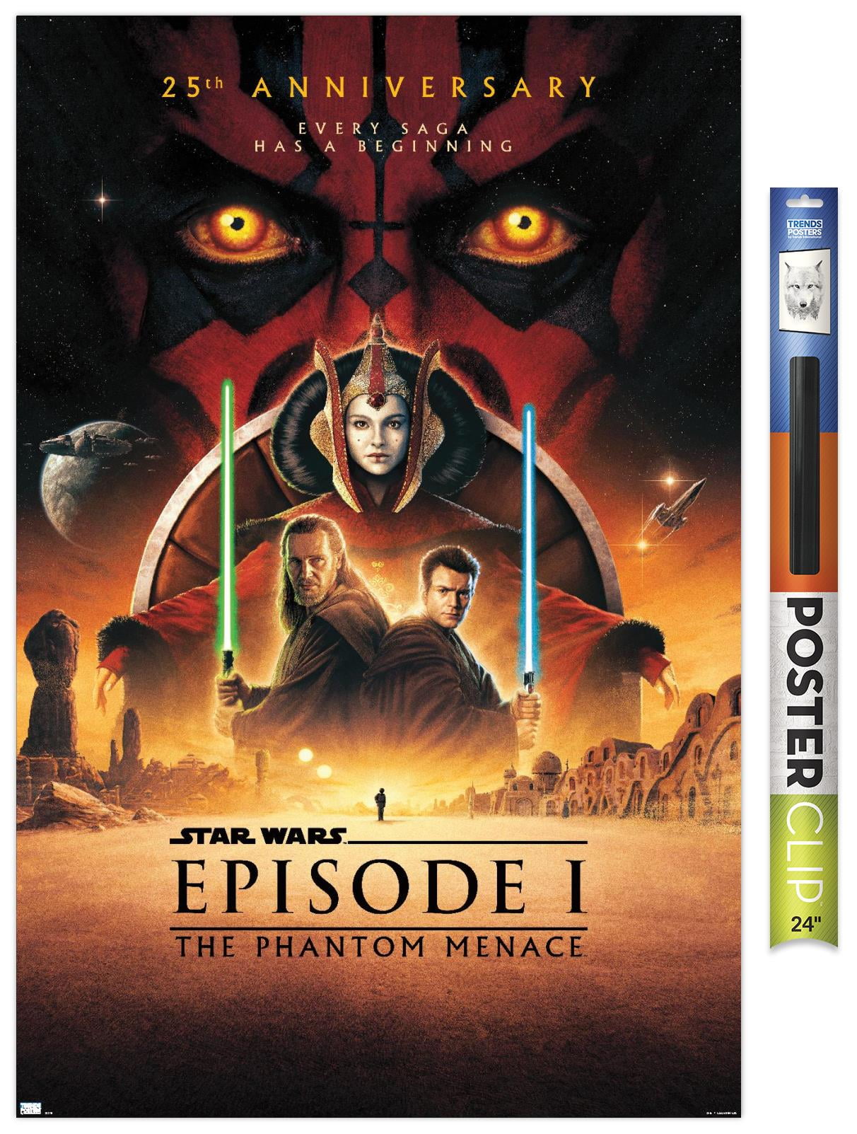 Star Wars: The Phantom Menace - 25th Anniversary One Sheet Wall