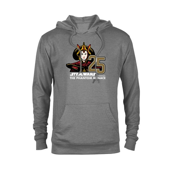 Star Wars The Phantom Menace 25th Anniversary Queen Amidala- Pullover Hoodie for Adults - Customized-Athletic Heather