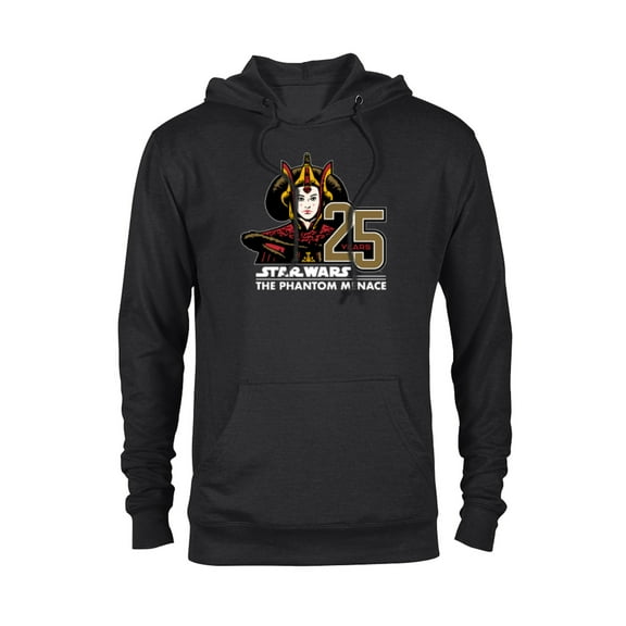 Star Wars The Phantom Menace 25th Anniversary Queen Amidala- Pullover Hoodie for Adults - Customized-Black