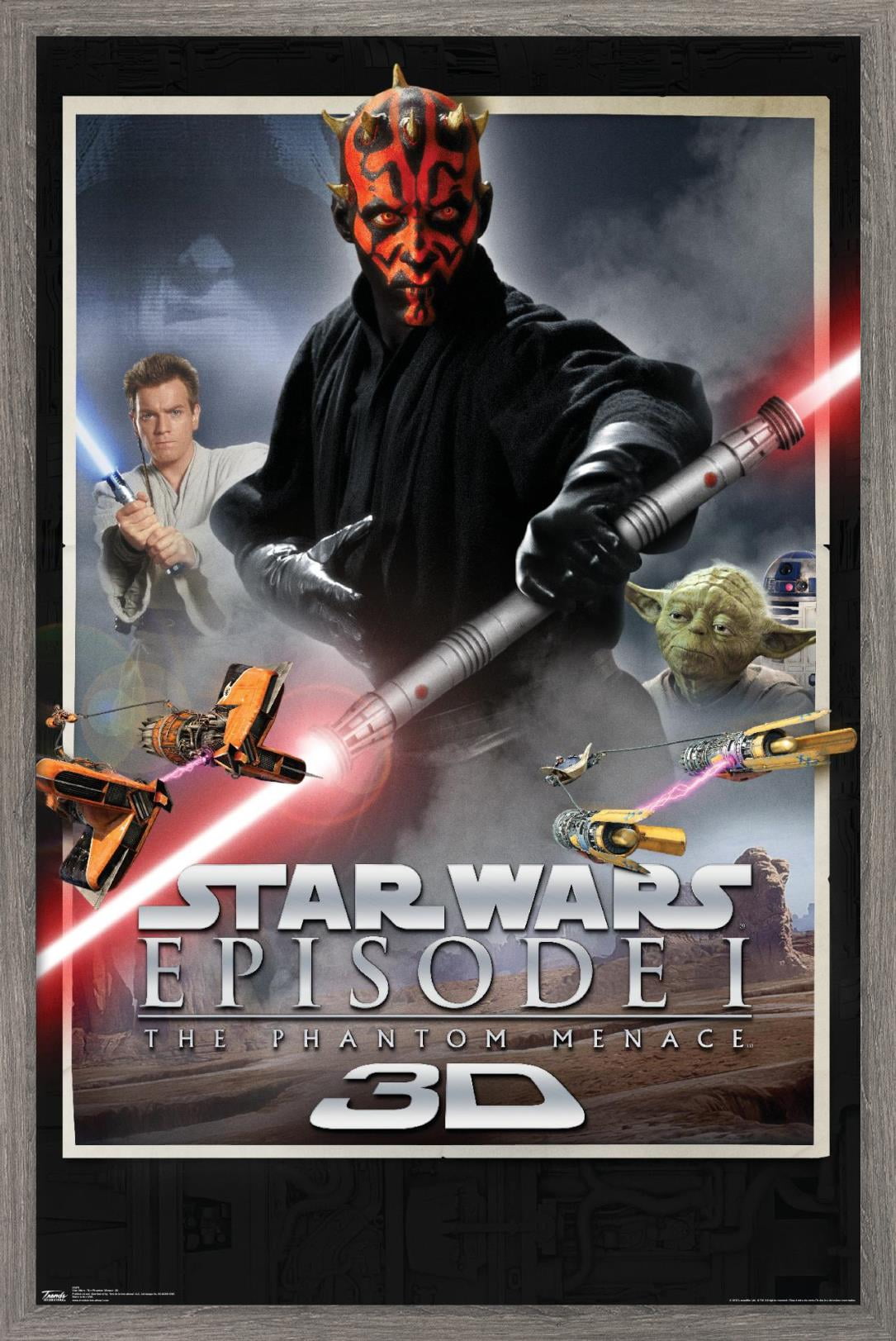 Star Wars: The Phantom Menace - 3D One Sheet Wall Poster, 14.725