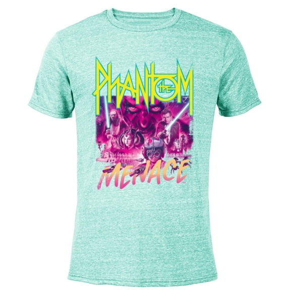 Star Wars The Phantom Menace Band - Short Sleeve Blended T-Shirt for Adults - Customized-Ocean Blue