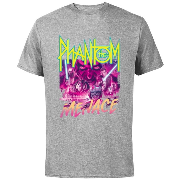 Star Wars The Phantom Menace Band - Short Sleeve Cotton T-Shirt for Adults - Customized-Athletic Heather