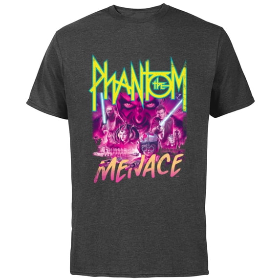 Star Wars The Phantom Menace Band - Short Sleeve Cotton T-Shirt for Adults - Customized-Charcoal