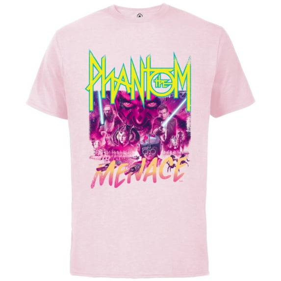 Star Wars The Phantom Menace Band - Short Sleeve Cotton T-Shirt for Adults - Customized-Soft Pink