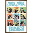thumbnail image 1 of Star Wars: The Phantom Menace - Jar Jar Binks Grid Wall Poster, 14.725" x 22.375" Framed, 1 of 5