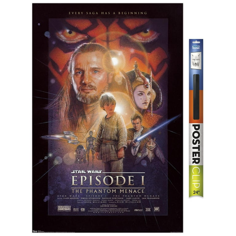 Star Wars: The Phantom Menace - One Sheet Wall Poster, 22.375