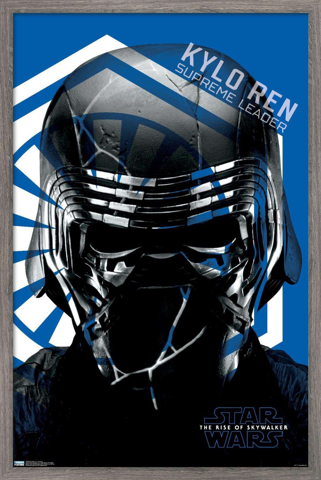 Star Wars: The Rise Of Skywalker - Cracked Wall Poster, 22.375" x 34", Framed