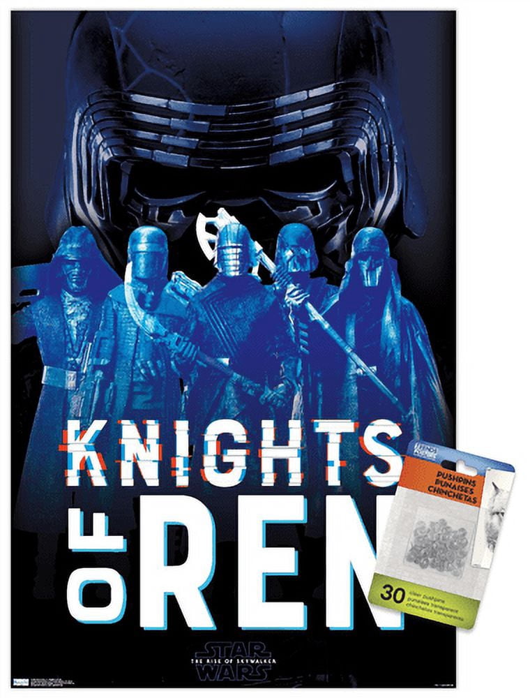 Star Wars: The Rise Of Skywalker - Knights Of Ren Wall Poster with Push Pins, 14.725" x 22.375"