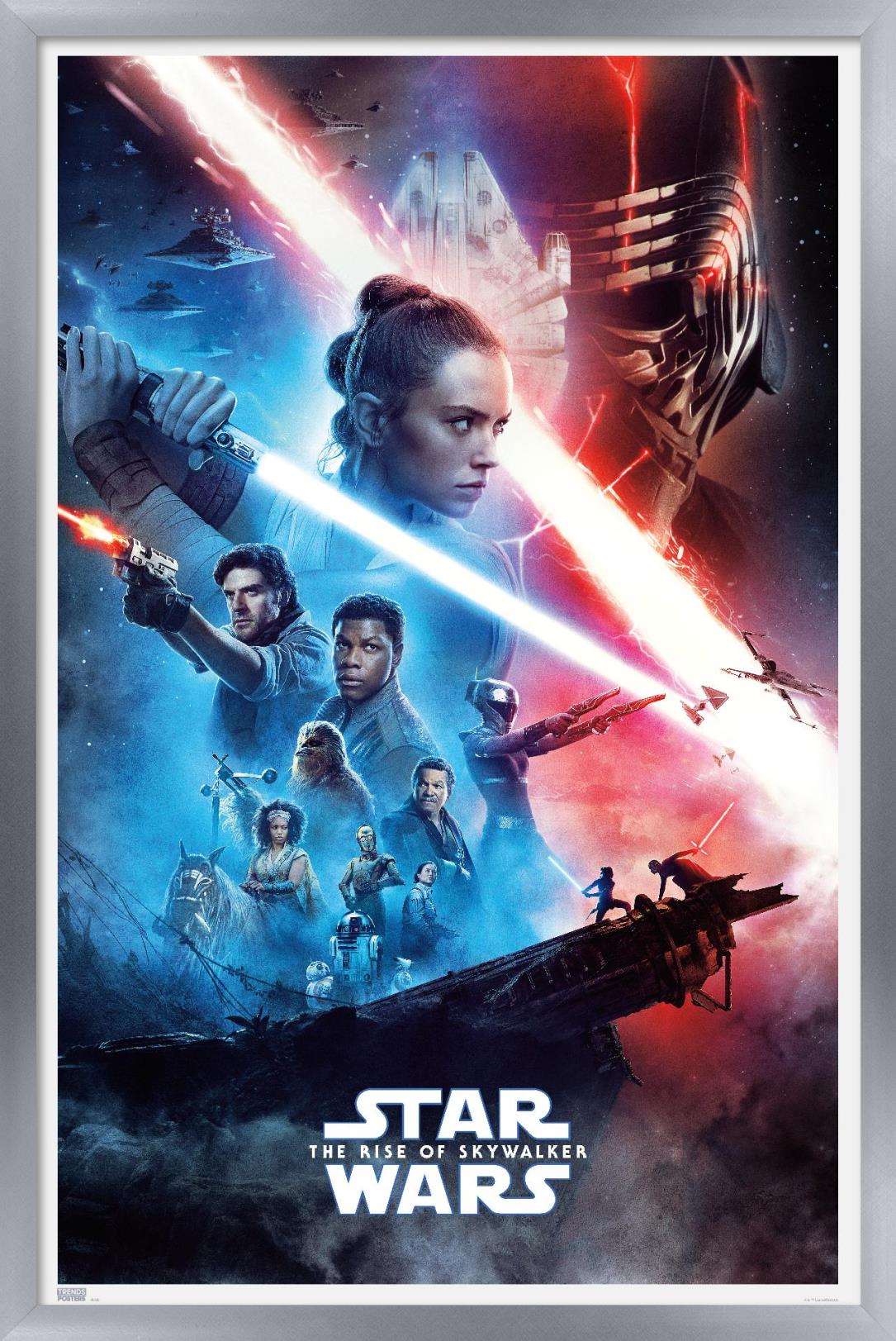 Star Wars: The Rise Of Skywalker - Official One Sheet Wall Poster, 14.725" x 22.375", Framed - image 1 of 1