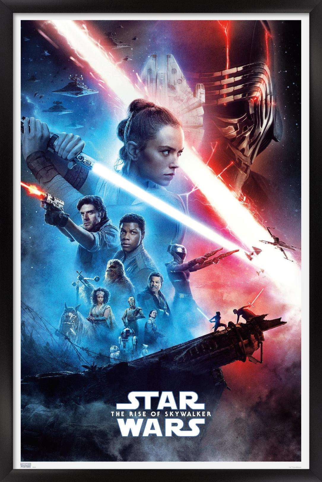 Star Wars: The Rise Of Skywalker - Official One Sheet Wall Poster, 14.725" x 22.375", Framed