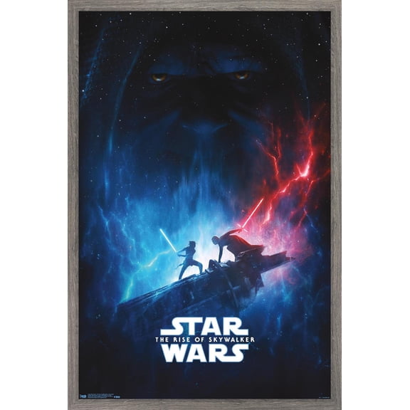 Star Wars: The Rise Of Skywalker - One Sheet Wall Poster, 14.725" x 22.375", Framed
