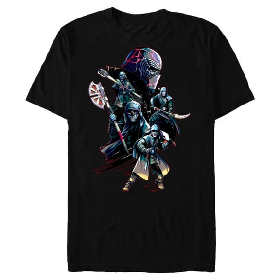 Star Wars The Rise of Skywalker Knights of Ren - Short Sleeve Blended T-Shirt for Adults - Customized-Black