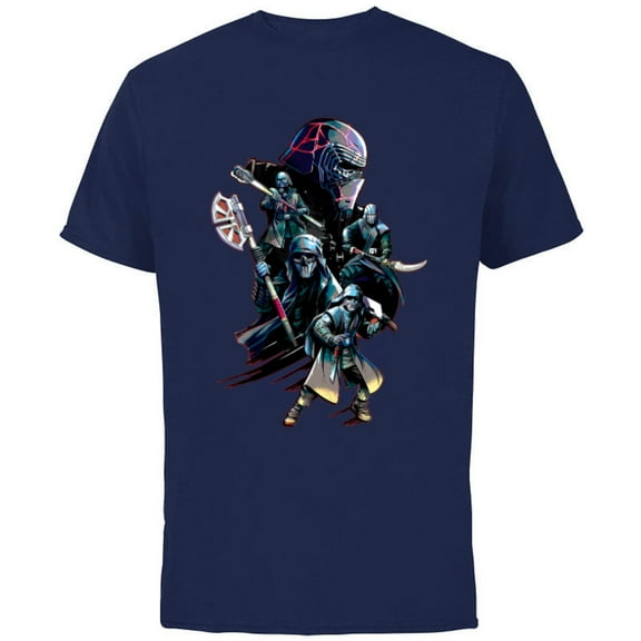 Star Wars The Rise of Skywalker Knights of Ren - Short Sleeve Cotton T-Shirt for Adults - Customized-Navy