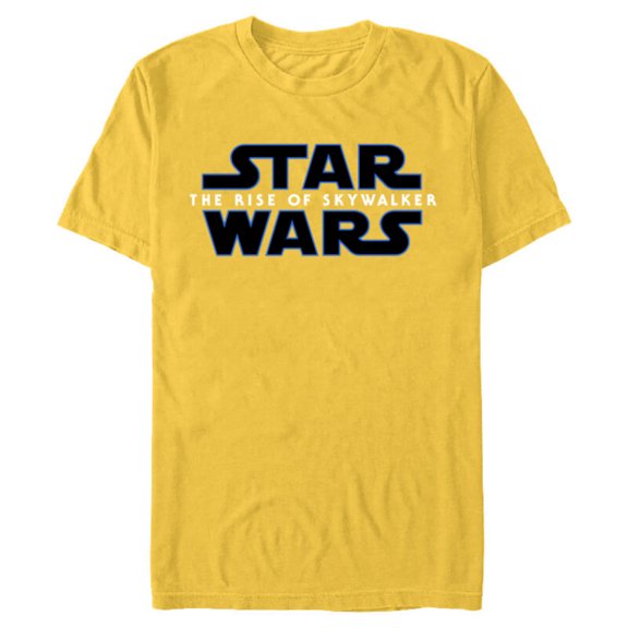 Star Wars The Rise of Skywalker Movie Logo - Short Sleeve Blended T-Shirt for Adults - Customized-Yellow