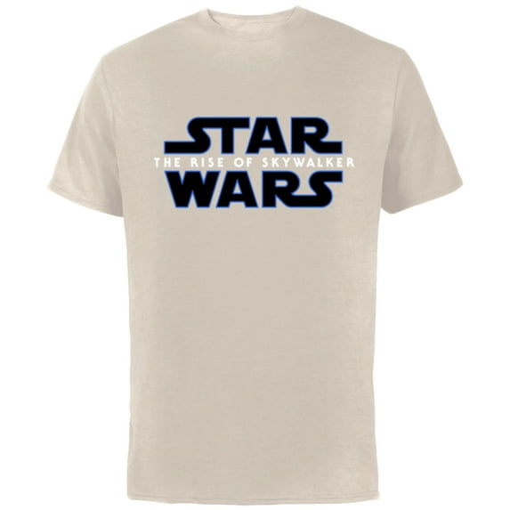 Star Wars The Rise of Skywalker Movie Logo - Short Sleeve Cotton T-Shirt for Adults - Customized-Natural