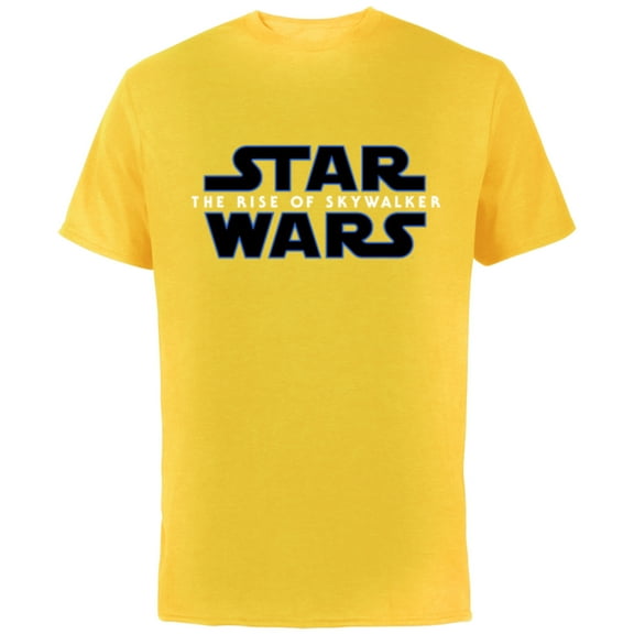 Star Wars The Rise of Skywalker Movie Logo - Short Sleeve Cotton T-Shirt for Adults - Customized-Yellow