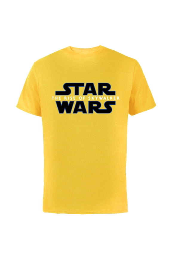 The Rise of Skywalker Movie Logo - Short Sleeve Cotton T-Shirt for Adults - Customized-Yellow