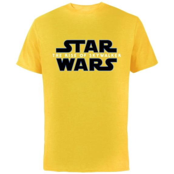 Star Wars The Rise of Skywalker Movie Logo - Short Sleeve Cotton T-Shirt for Adults - Customized-Yellow
