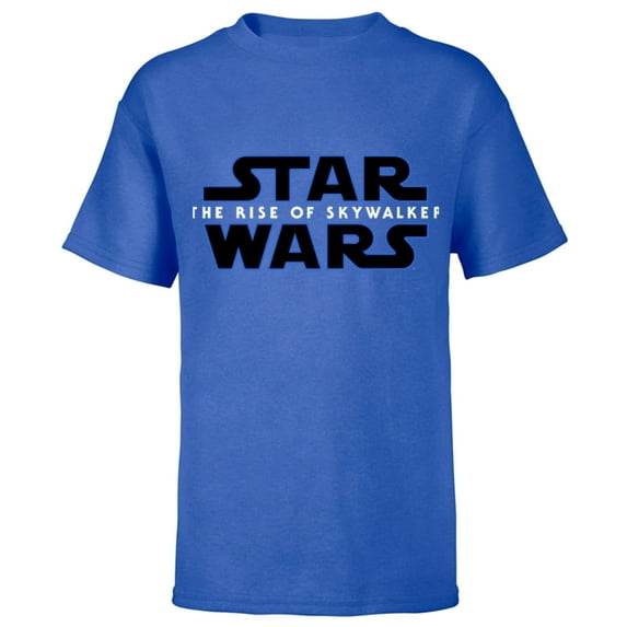 Star Wars The Rise of Skywalker Movie Logo - Short Sleeve T-Shirt for Kids - Customized-Royal