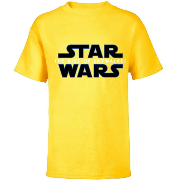 Star Wars The Rise of Skywalker Movie Logo - Short Sleeve T-Shirt for Kids - Customized-Yellow
