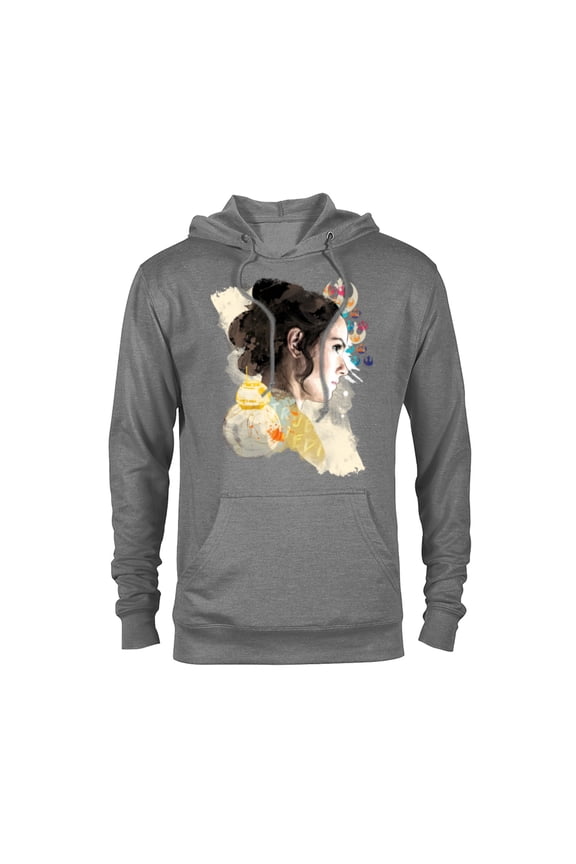 The Rise of Skywalker Rey Collage - Pullover Hoodie for Adults - Customized-Graphite Heather