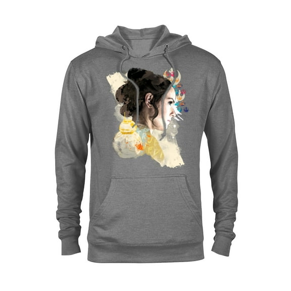 Star Wars The Rise of Skywalker Rey Collage - Pullover Hoodie for Adults - Customized-Graphite Heather