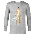 thumbnail image 1 of Star Wars The Rise of Skywalker Rey Jedi Warrior - Long Sleeve T-Shirt for Men - Customized-Athletic Heather, 1 of 5