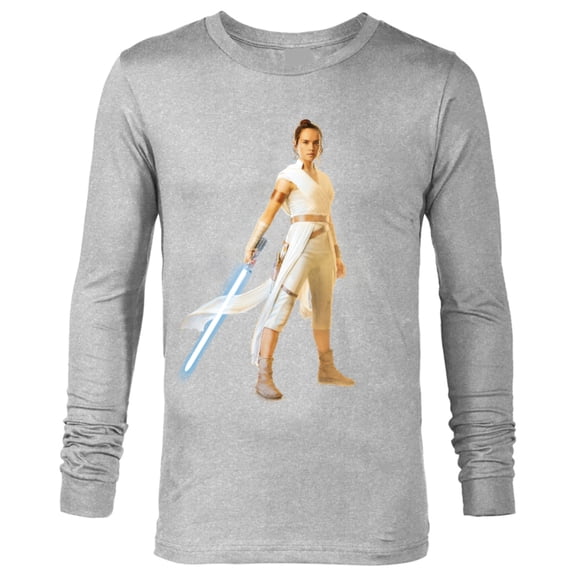 Star Wars The Rise of Skywalker Rey Jedi Warrior - Long Sleeve T-Shirt for Men - Customized-Athletic Heather