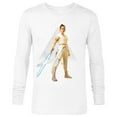 thumbnail image 1 of Star Wars The Rise of Skywalker Rey Jedi Warrior - Long Sleeve T-Shirt for Men - Customized-White, 1 of 5