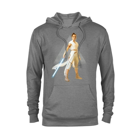 Star Wars The Rise of Skywalker Rey Jedi Warrior - Pullover Hoodie for Adults - Customized-Graphite Heather