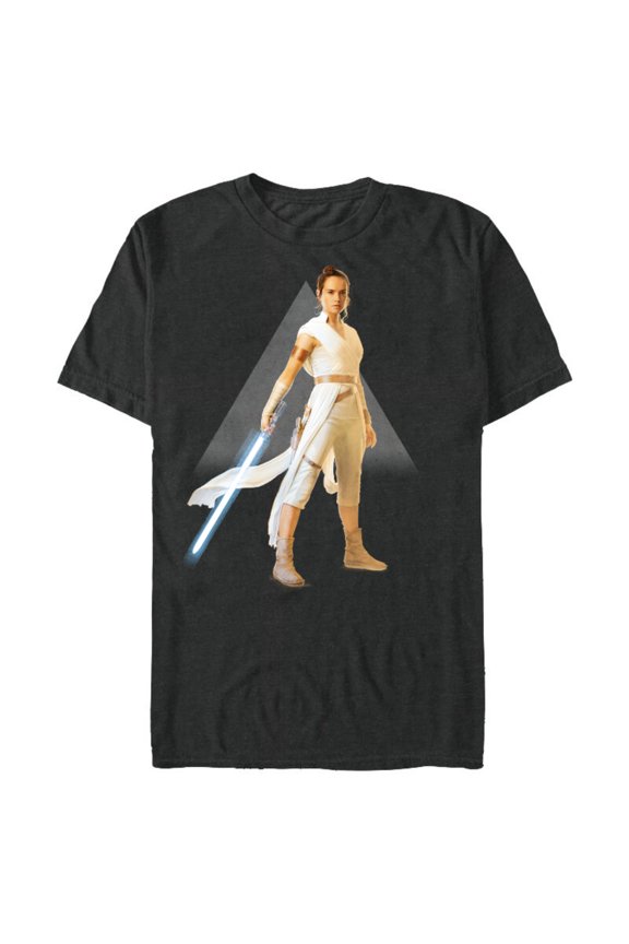 The Rise of Skywalker Rey Jedi Warrior - Short Sleeve Blended T-Shirt for Adults - Customized-Dark Heather