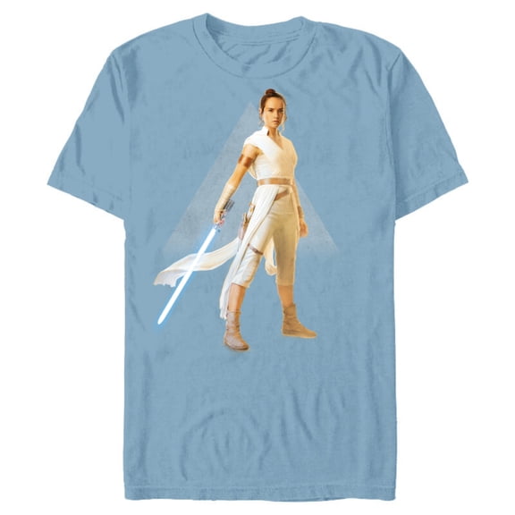 Star Wars The Rise of Skywalker Rey Jedi Warrior - Short Sleeve Blended T-Shirt for Adults - Customized-Ocean Blue