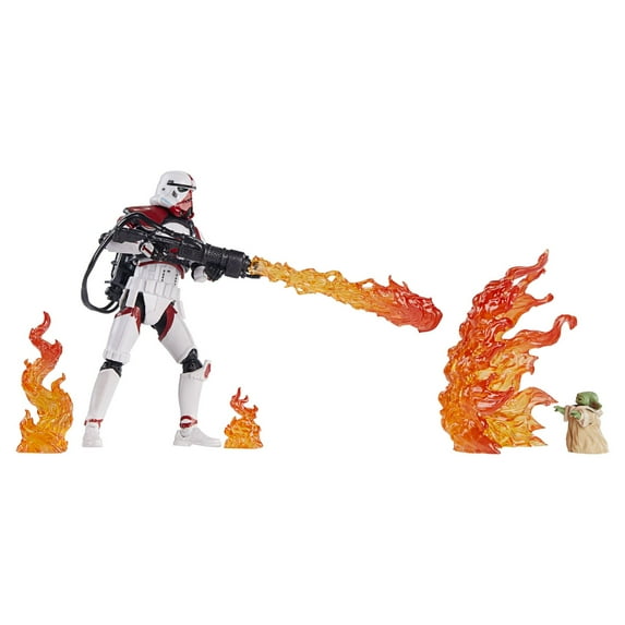 Star Wars The Vintage Collection Incinerator Trooper & Grogu Deluxe Figures, 3.75-Inch-Scale Star Wars Toys for Kids