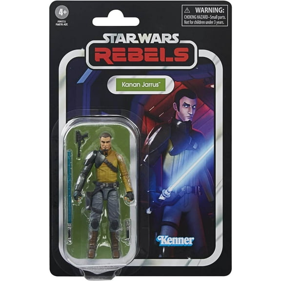 Star Wars The Vintage Collection Kanan Jarrus, Star Wars Rebels Action Figure (3.75”) ( NON-MINT PACKAGE)