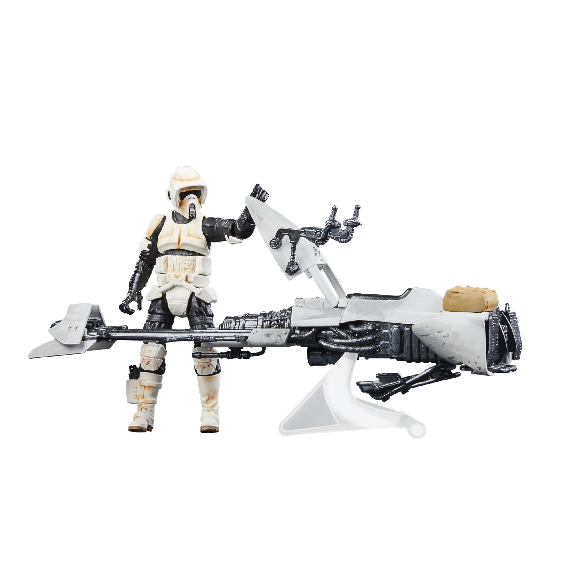 Star Wars Vintage Collection Speeder Bike Scout Trooper Grogu Action Figure Toy for Ages 4 Walmart
