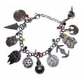 thumbnail image 1 of Star Wars Theme Silvertone Metal Charm Bracelet, 1 of 1