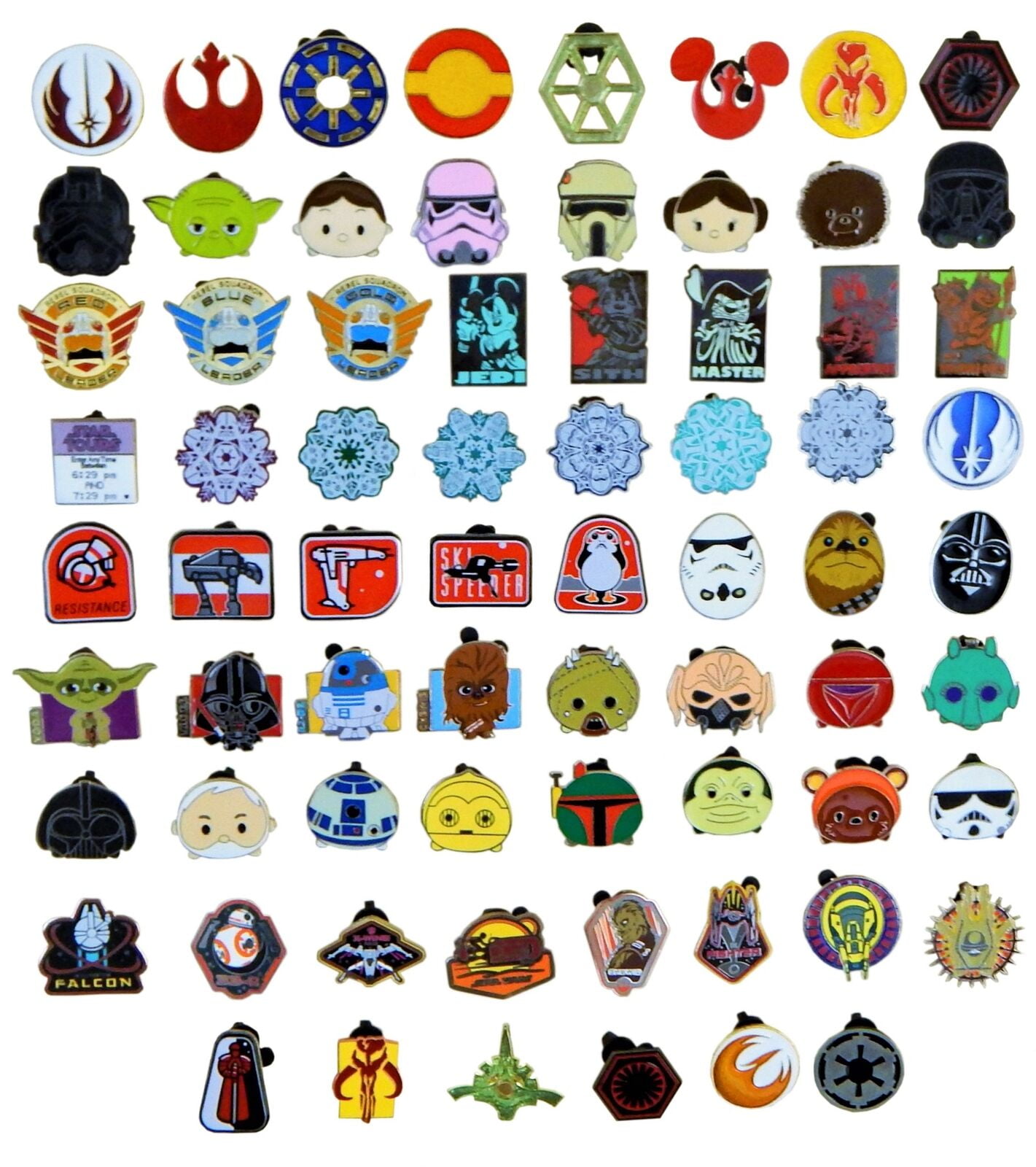 UNBRANDED Star Wars Themed 25 Assorted Disney Park Trading Pins Starter Set ~ Brand New