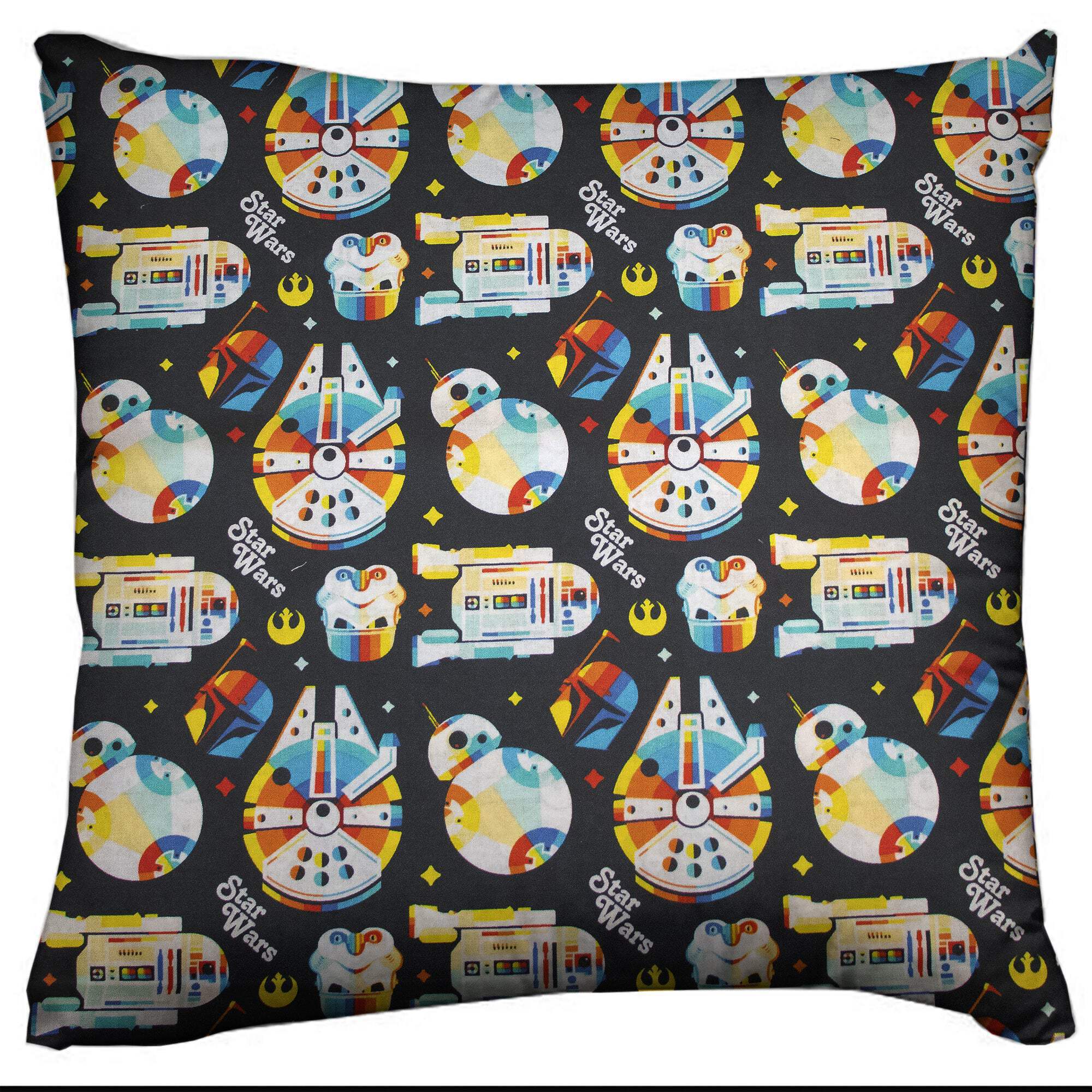 Star Wars Themed Decorative Throw Pillow/Sham Cushion Cover Rainbow