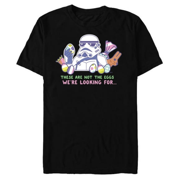Star Wars These Are Not the Eggs We’re Looking For Easter - Short Sleeve Blended T-Shirt for Adults - Customized-Black