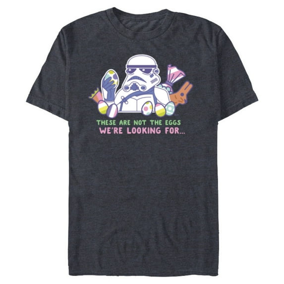 Star Wars These Are Not the Eggs We’re Looking For Easter - Short Sleeve Blended T-Shirt for Adults - Customized-Navy Heather