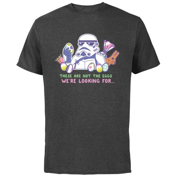 Star Wars These Are Not the Eggs We’re Looking For Easter - Short Sleeve Cotton T-Shirt for Adults - Customized-Charcoal