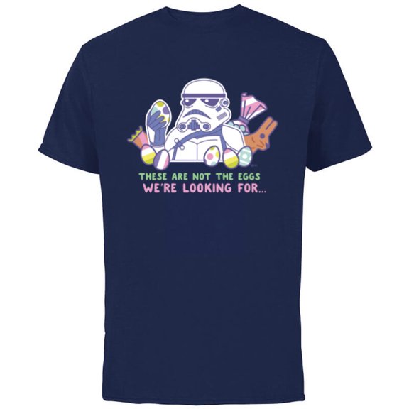Star Wars These Are Not the Eggs We’re Looking For Easter - Short Sleeve Cotton T-Shirt for Adults - Customized-Navy