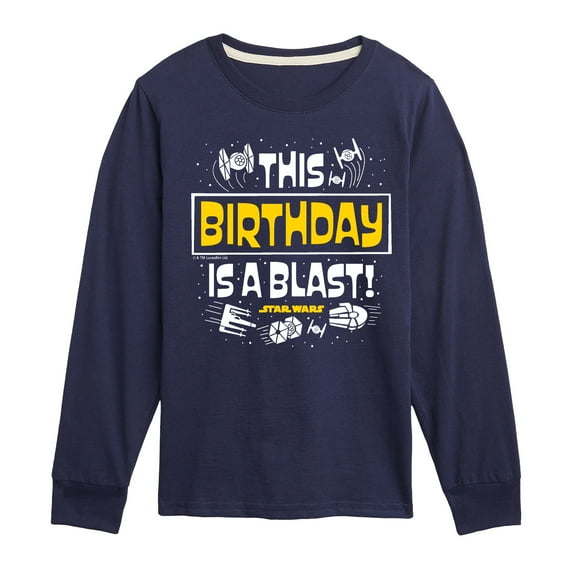 Star Wars - This Birthday Is A Blast - Toddler And Youth Long Sleeve Tee