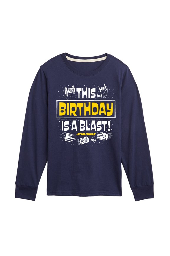 - This Birthday Is A Blast - Toddler And Youth Long Sleeve Tee
