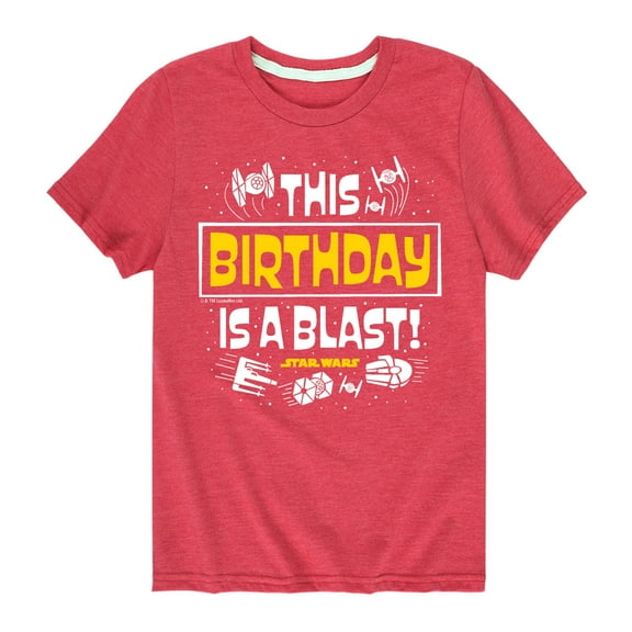 Star Wars - This Birthday Is A Blast - Toddler And Youth Short Sleeve Tee